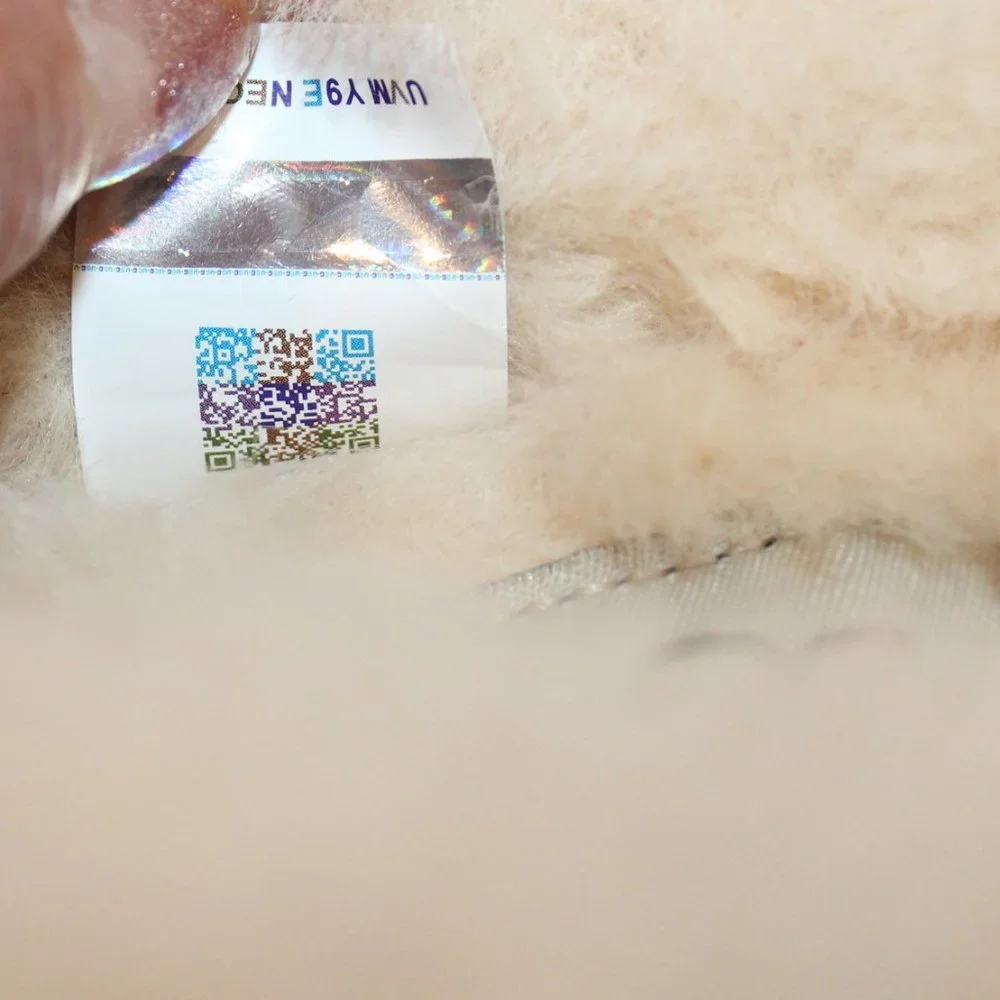 NIB UGG WOMEN'S SWEATER KNIT CLOG SLIP ON SHEARLING LINED SLIPPERS NATURAL - Picture 6 of 10